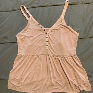 1/2 button up tank top